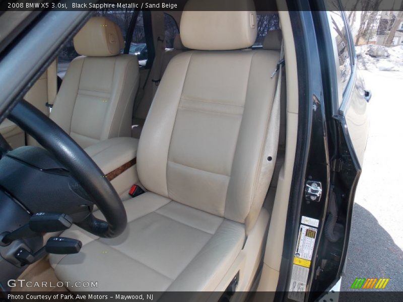 Black Sapphire Metallic / Sand Beige 2008 BMW X5 3.0si