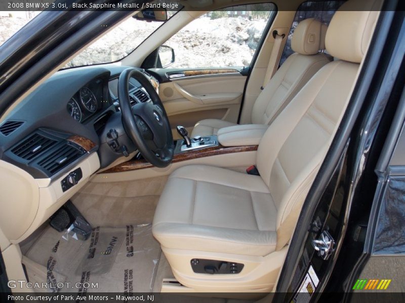 Black Sapphire Metallic / Sand Beige 2008 BMW X5 3.0si