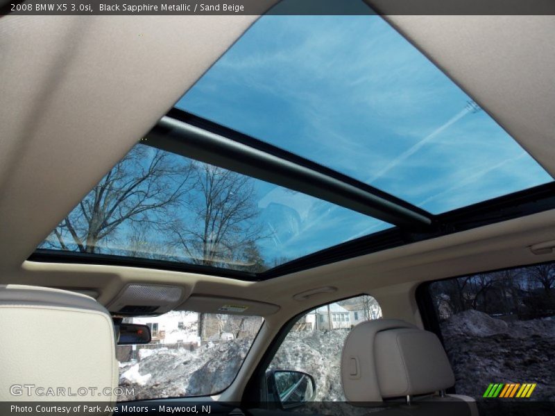 Black Sapphire Metallic / Sand Beige 2008 BMW X5 3.0si