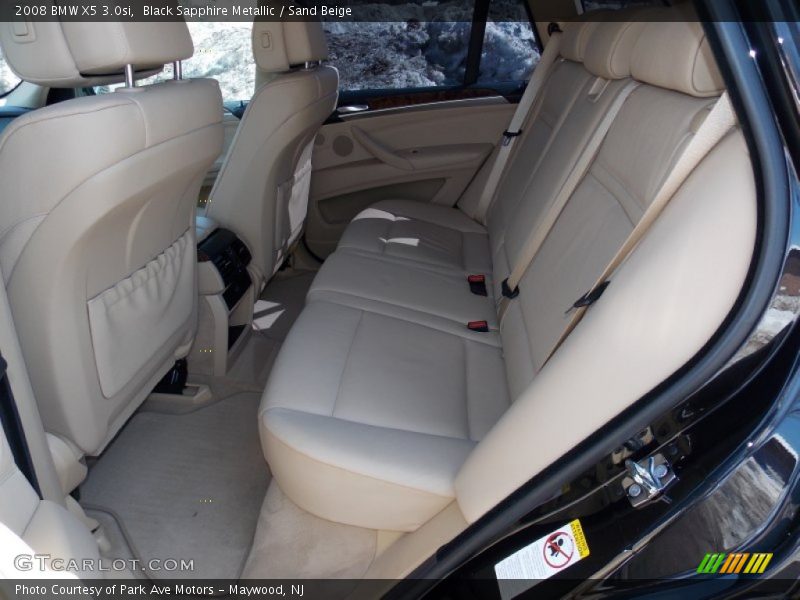 Black Sapphire Metallic / Sand Beige 2008 BMW X5 3.0si