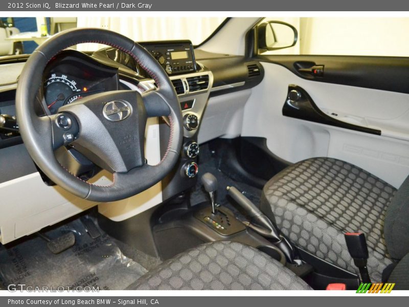 Blizzard White Pearl / Dark Gray 2012 Scion iQ