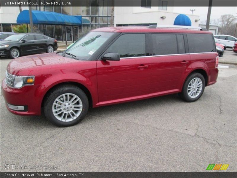 Ruby Red / Dune 2014 Ford Flex SEL