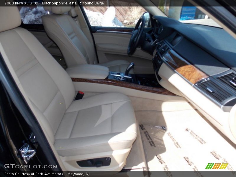 Black Sapphire Metallic / Sand Beige 2008 BMW X5 3.0si