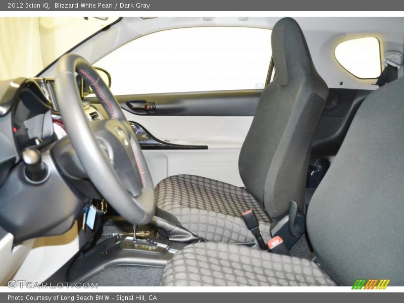 Blizzard White Pearl / Dark Gray 2012 Scion iQ