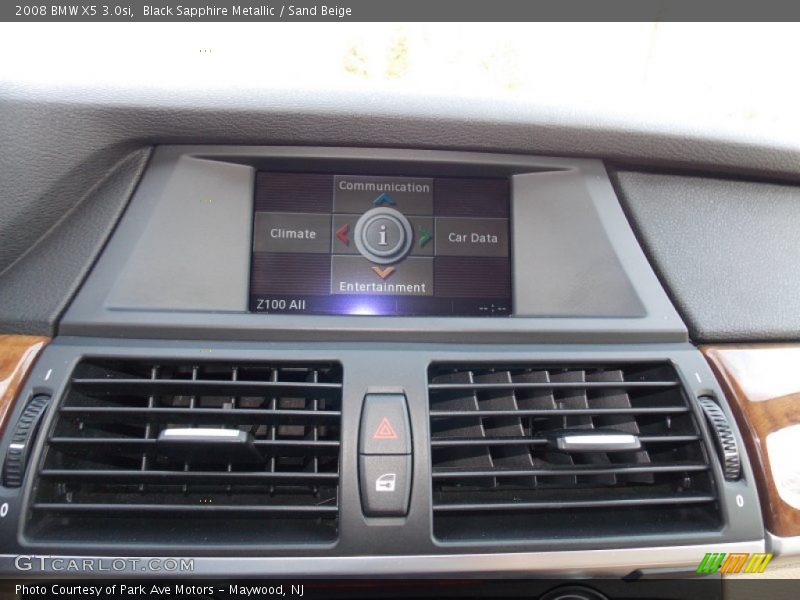 Black Sapphire Metallic / Sand Beige 2008 BMW X5 3.0si