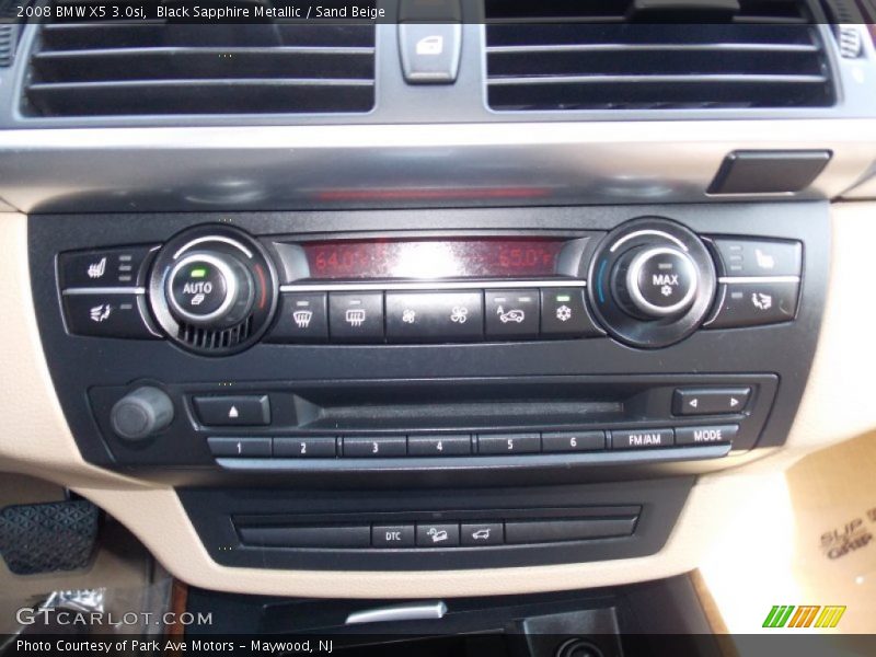 Black Sapphire Metallic / Sand Beige 2008 BMW X5 3.0si