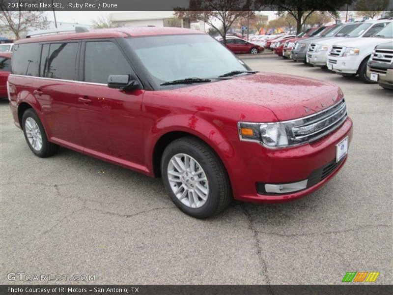 Ruby Red / Dune 2014 Ford Flex SEL