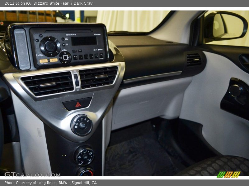 Blizzard White Pearl / Dark Gray 2012 Scion iQ