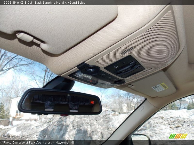 Black Sapphire Metallic / Sand Beige 2008 BMW X5 3.0si