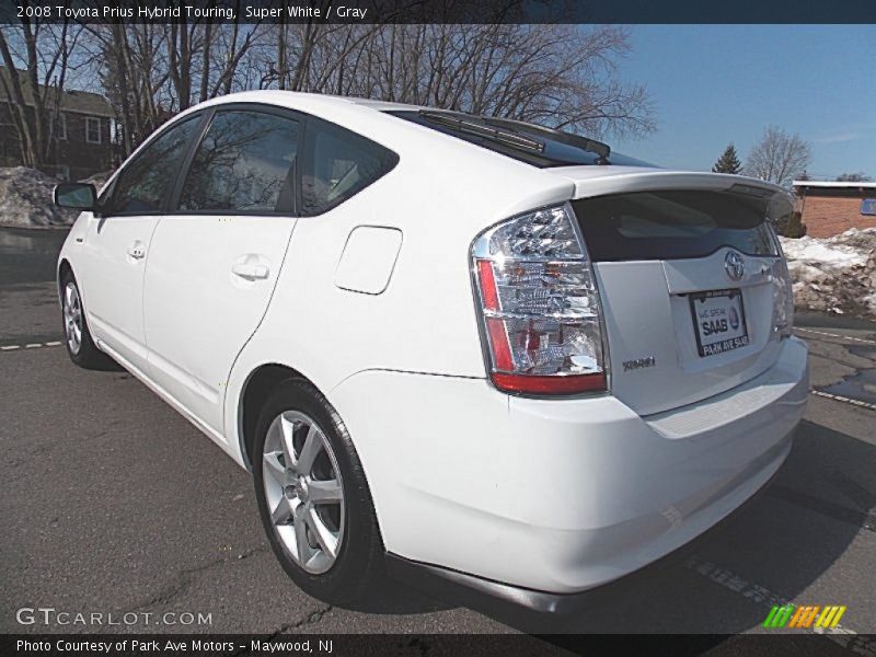 Super White / Gray 2008 Toyota Prius Hybrid Touring