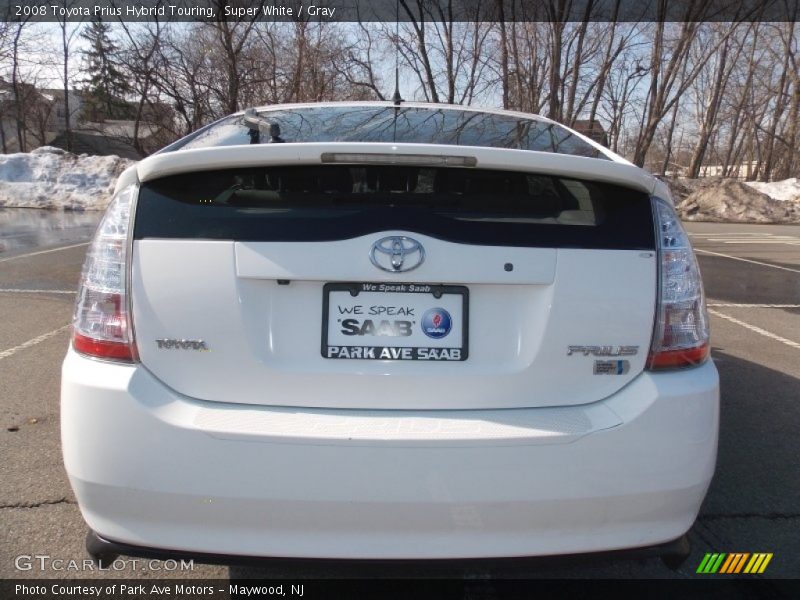 Super White / Gray 2008 Toyota Prius Hybrid Touring