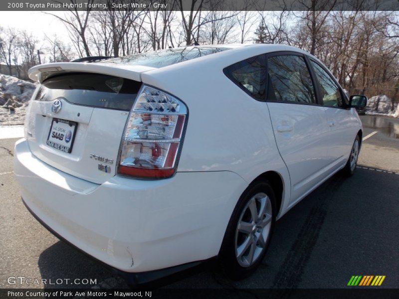 Super White / Gray 2008 Toyota Prius Hybrid Touring