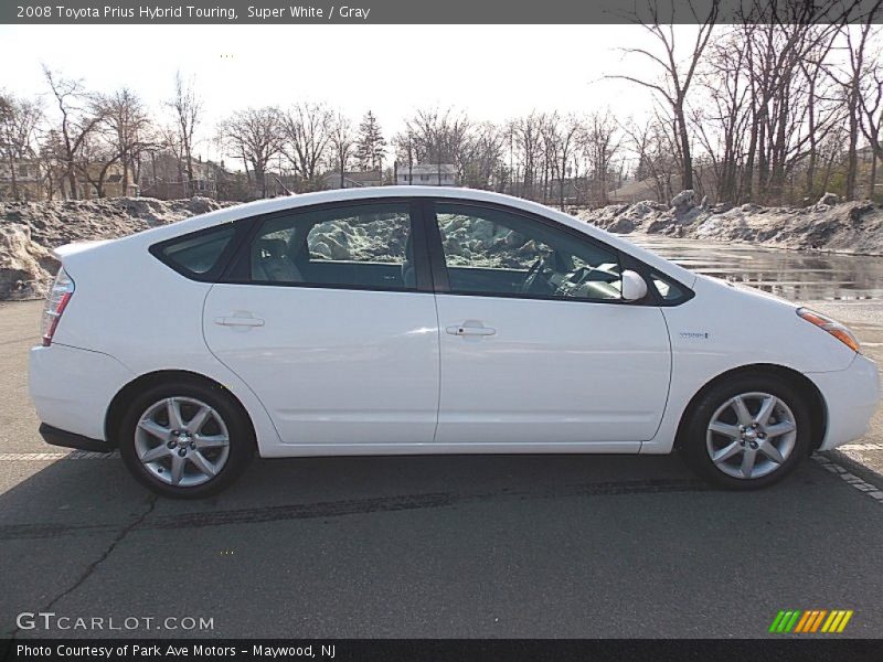 Super White / Gray 2008 Toyota Prius Hybrid Touring