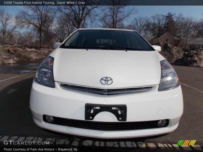 Super White / Gray 2008 Toyota Prius Hybrid Touring