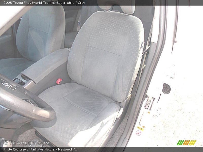Super White / Gray 2008 Toyota Prius Hybrid Touring