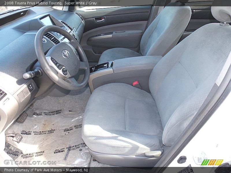 Super White / Gray 2008 Toyota Prius Hybrid Touring