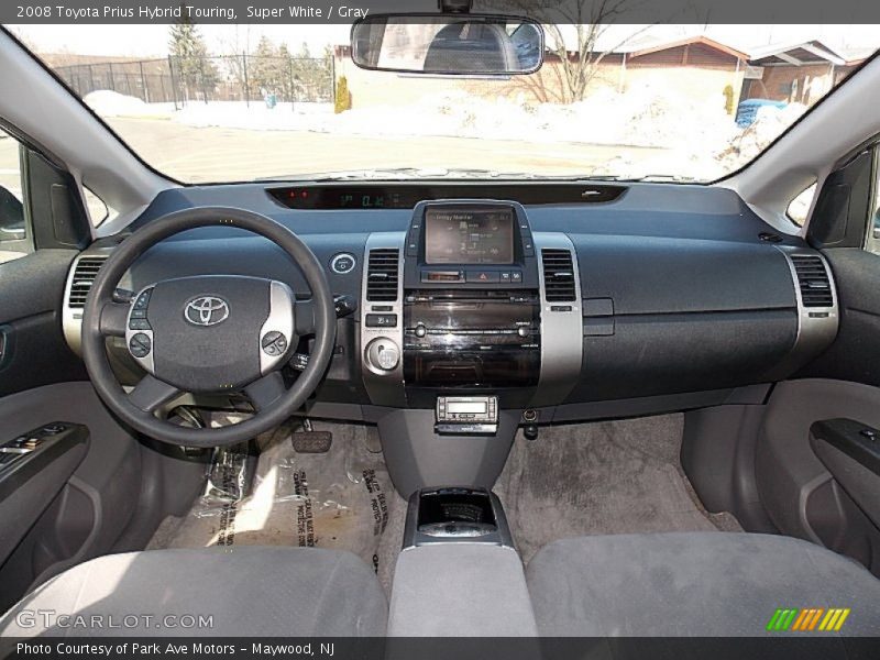 Super White / Gray 2008 Toyota Prius Hybrid Touring