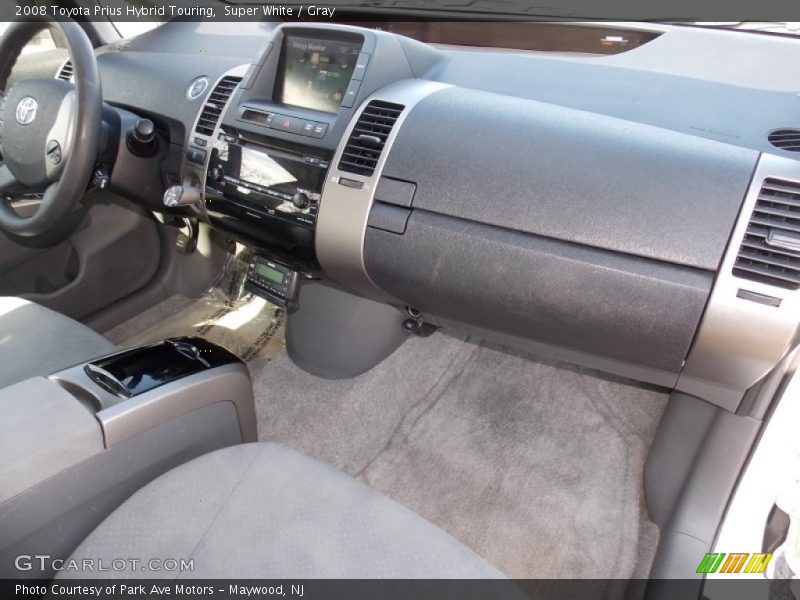 Super White / Gray 2008 Toyota Prius Hybrid Touring