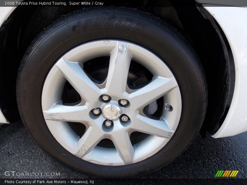 Super White / Gray 2008 Toyota Prius Hybrid Touring