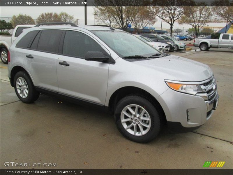 Ingot Silver / Charcoal Black 2014 Ford Edge SE