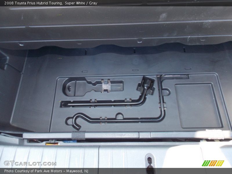 Super White / Gray 2008 Toyota Prius Hybrid Touring