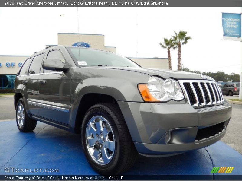 Light Graystone Pearl / Dark Slate Gray/Light Graystone 2008 Jeep Grand Cherokee Limited