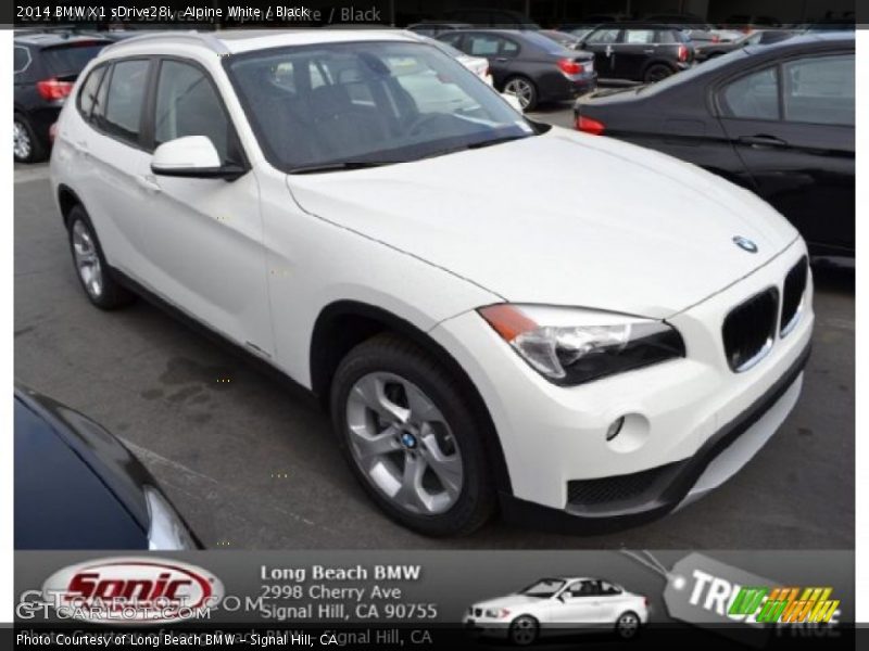 Alpine White / Black 2014 BMW X1 sDrive28i