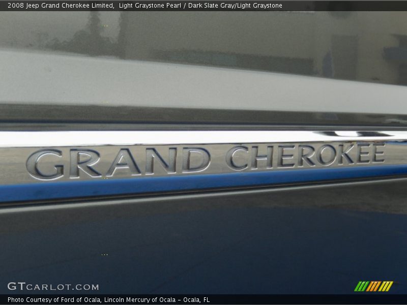 Light Graystone Pearl / Dark Slate Gray/Light Graystone 2008 Jeep Grand Cherokee Limited