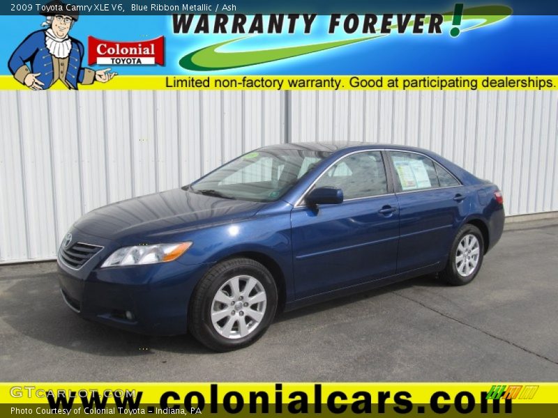 Blue Ribbon Metallic / Ash 2009 Toyota Camry XLE V6