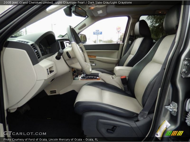 Light Graystone Pearl / Dark Slate Gray/Light Graystone 2008 Jeep Grand Cherokee Limited
