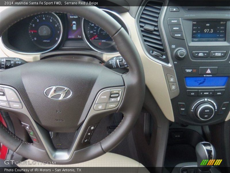Serrano Red / Beige 2014 Hyundai Santa Fe Sport FWD