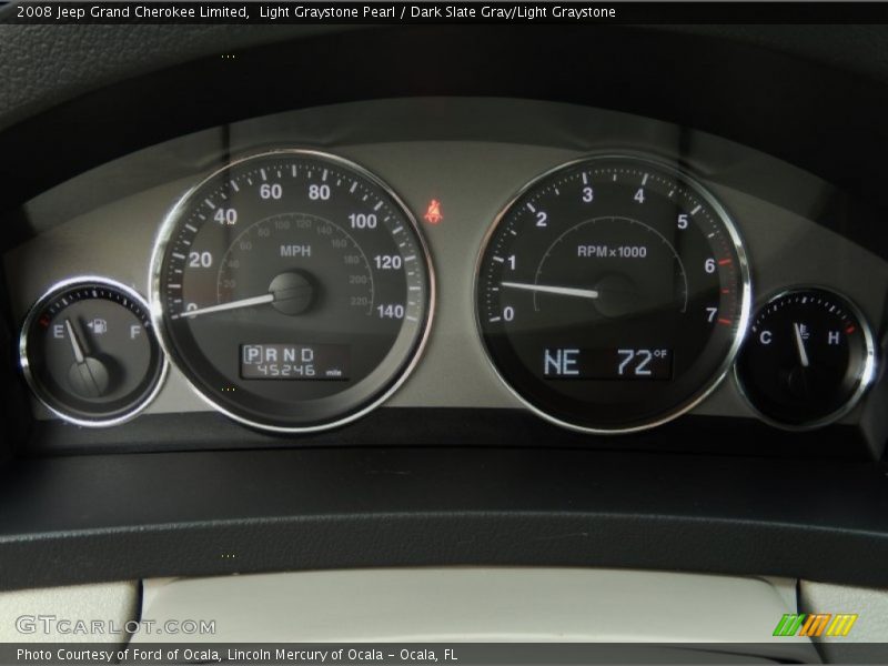 Light Graystone Pearl / Dark Slate Gray/Light Graystone 2008 Jeep Grand Cherokee Limited