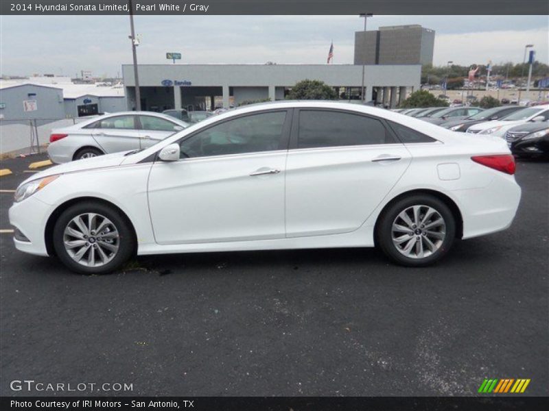Pearl White / Gray 2014 Hyundai Sonata Limited