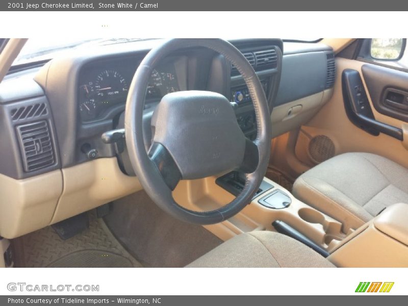 Stone White / Camel 2001 Jeep Cherokee Limited