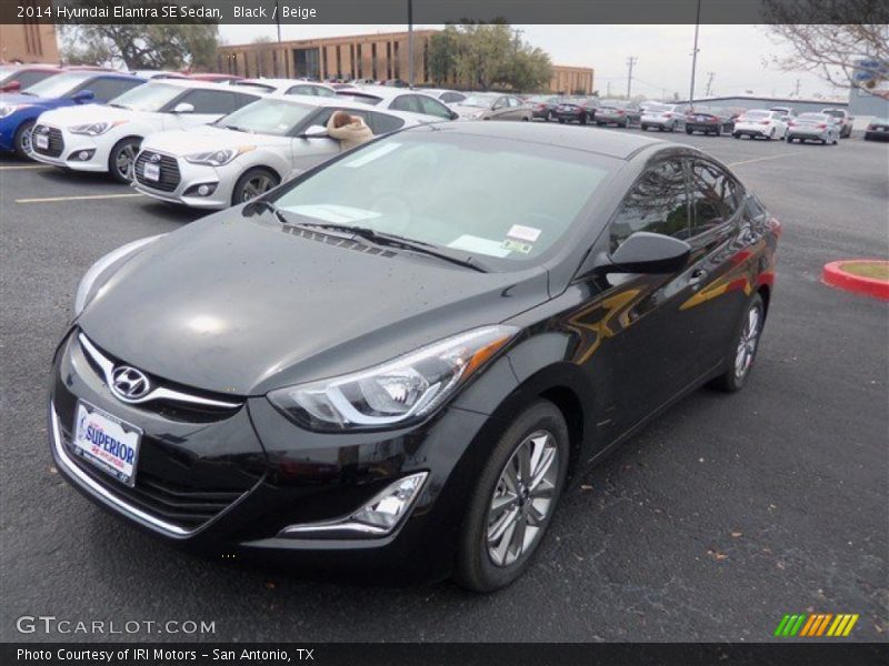 Black / Beige 2014 Hyundai Elantra SE Sedan
