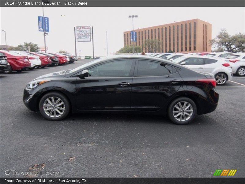 Black / Beige 2014 Hyundai Elantra SE Sedan