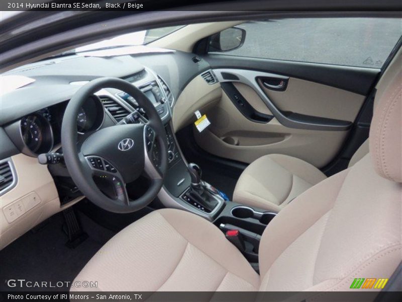 Black / Beige 2014 Hyundai Elantra SE Sedan