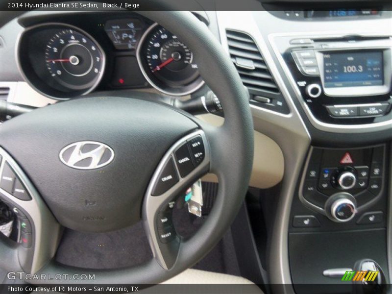 Black / Beige 2014 Hyundai Elantra SE Sedan