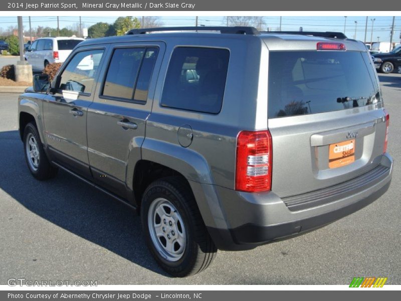 Mineral Gray Metallic / Dark Slate Gray 2014 Jeep Patriot Sport