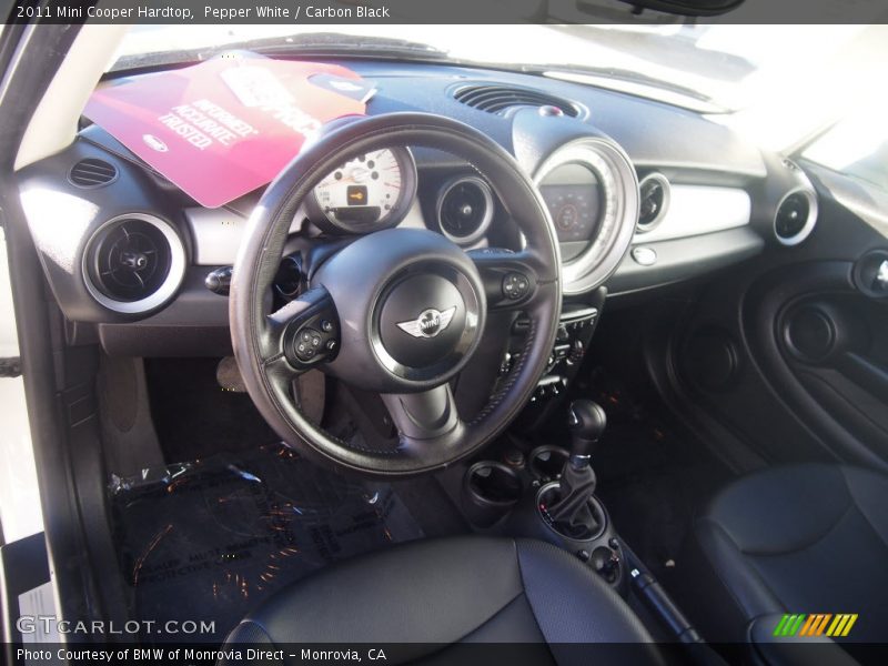Pepper White / Carbon Black 2011 Mini Cooper Hardtop