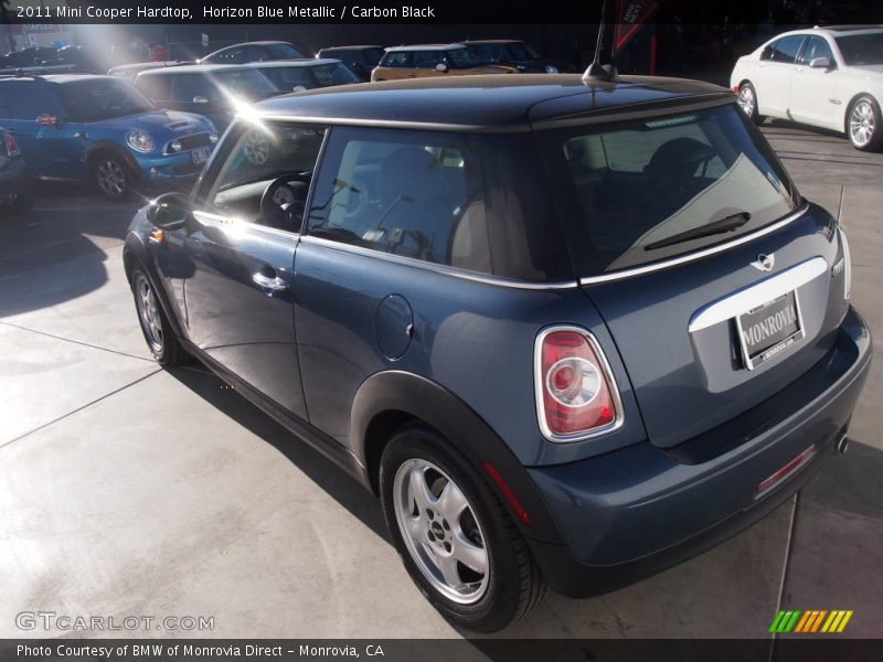 Horizon Blue Metallic / Carbon Black 2011 Mini Cooper Hardtop