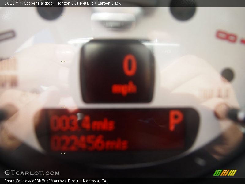 Horizon Blue Metallic / Carbon Black 2011 Mini Cooper Hardtop