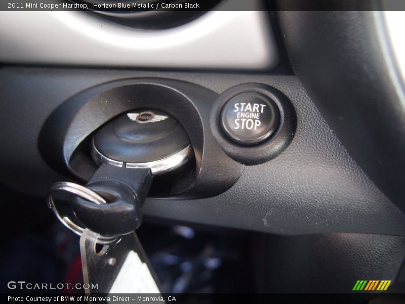 Horizon Blue Metallic / Carbon Black 2011 Mini Cooper Hardtop