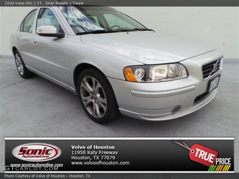 Silver Metallic / Taupe 2009 Volvo S60 2.5T