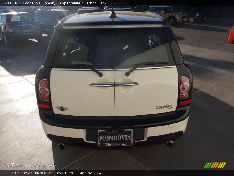 Pepper White / Carbon Black 2013 Mini Cooper S Clubman