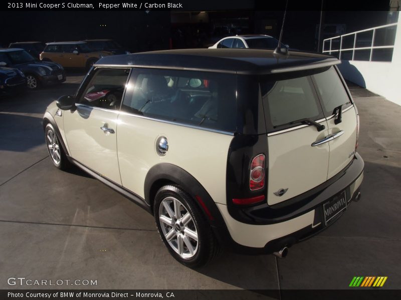 Pepper White / Carbon Black 2013 Mini Cooper S Clubman
