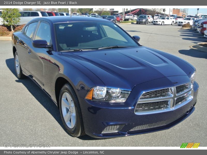 Jazz Blue Pearl / Black 2014 Dodge Charger SE