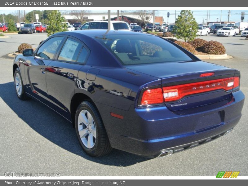 Jazz Blue Pearl / Black 2014 Dodge Charger SE