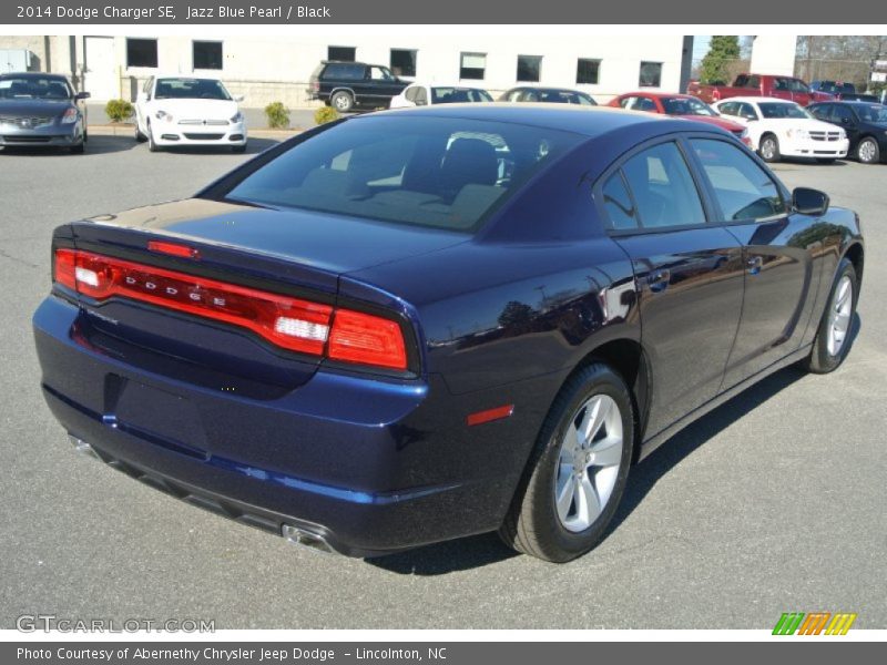 Jazz Blue Pearl / Black 2014 Dodge Charger SE