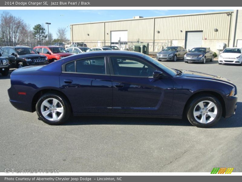 Jazz Blue Pearl / Black 2014 Dodge Charger SE